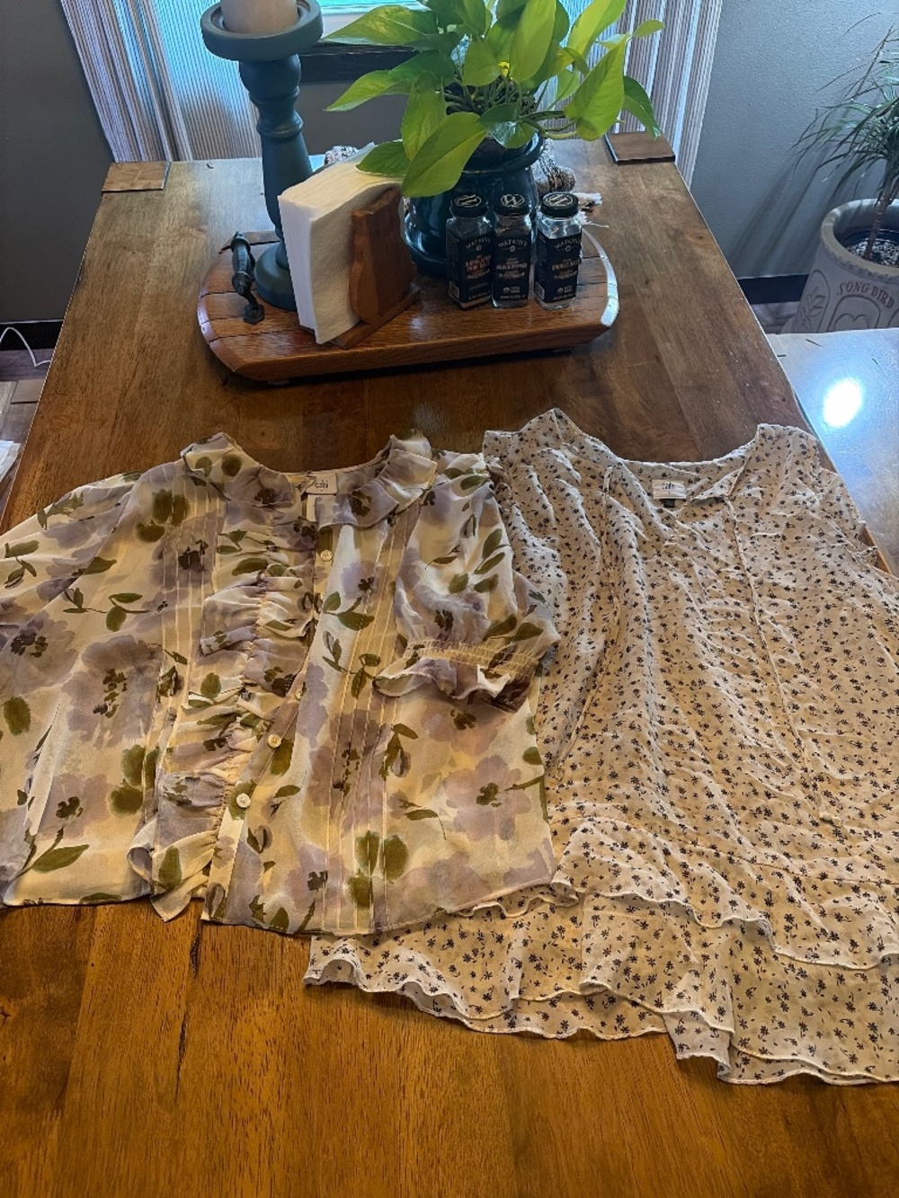 Cabi 4720 large blouse like new plus FREE TANK